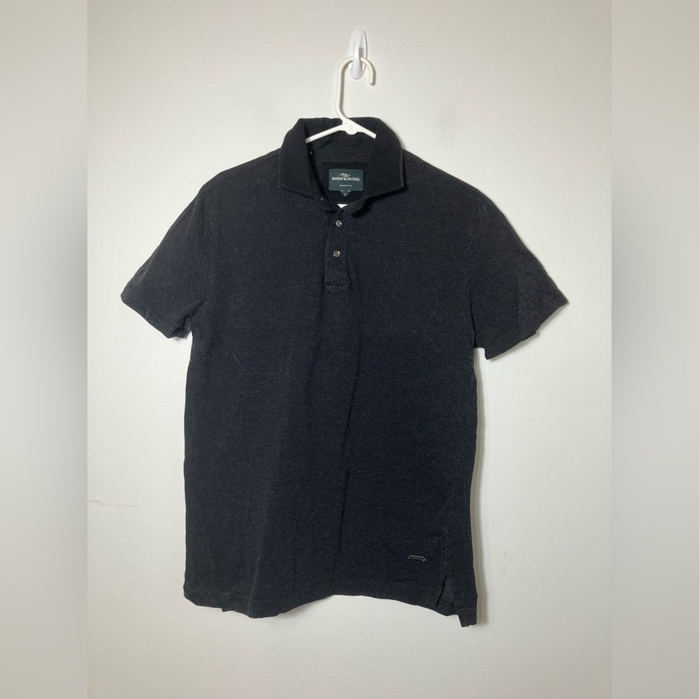 rodd and gunn Sport Fit‎ Short Sleeve Polo Shirt Sz L Black Preppy Designer